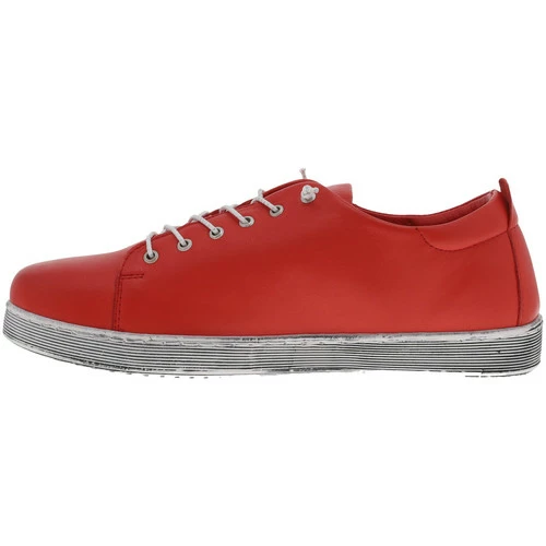 Andrea Conti Baskets cuir Couleur Rouge 5 Andrea Conti Baskets cuir Couleur Rouge – Image 3